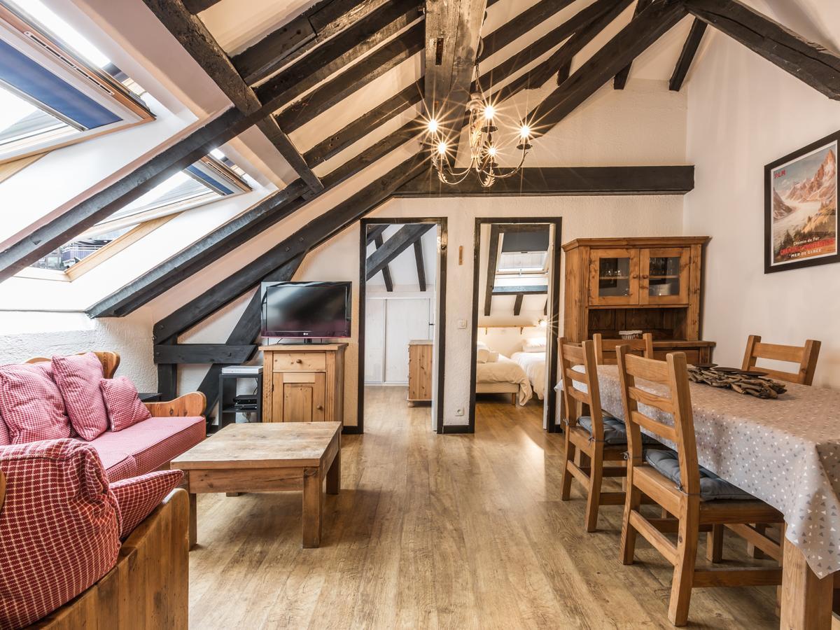 Top Floor Apartment Mansard - Central Chamonix Mont Blanc Haven Dış mekan fotoğraf